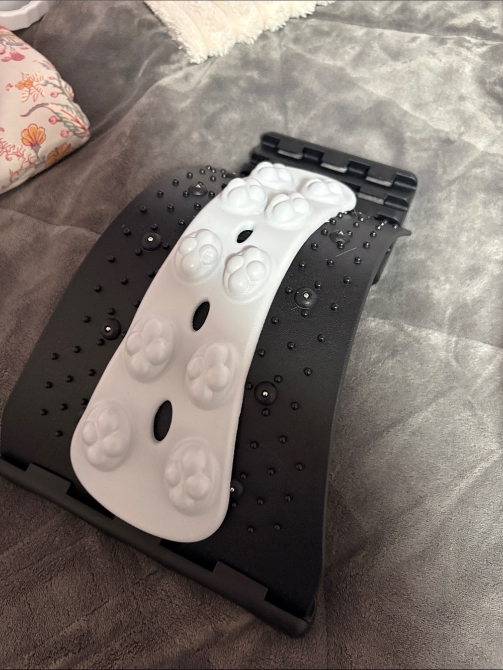 Black & White Back Stretcher with Massage Nodes - Unbranded